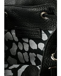 Женский черный кожаный рюкзак от Tru Trussardi