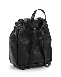 Женский черный кожаный рюкзак от Tru Trussardi