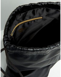 Мужской черный кожаный рюкзак от Mi-Pac