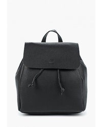 Женский черный кожаный рюкзак от United Colors of Benetton