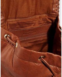 Женский черный кожаный рюкзак от Urban Code