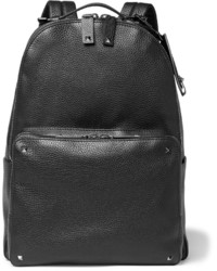 Мужской черный кожаный рюкзак от Valentino