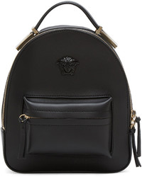 Женский черный кожаный рюкзак от Versace