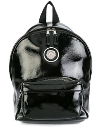Женский черный кожаный рюкзак от Versus
