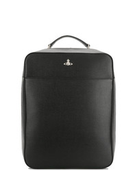 Мужской черный кожаный рюкзак от Vivienne Westwood