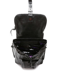 Женский черный кожаный рюкзак от Botkier