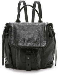 Женский черный кожаный рюкзак от Botkier