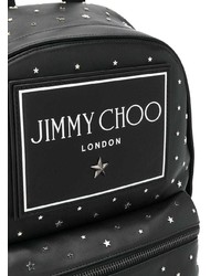 Мужской черный кожаный рюкзак от Jimmy Choo