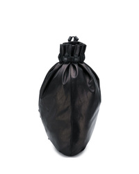 Мужской черный кожаный рюкзак от Yohji Yamamoto