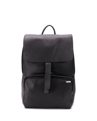 Мужской черный кожаный рюкзак от Zanellato