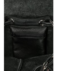 Женский черный кожаный рюкзак от Zatchels