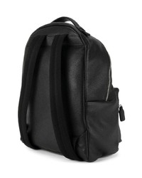 Мужской черный кожаный рюкзак от DSQUARED2