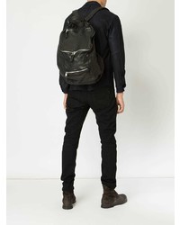 Мужской черный кожаный рюкзак от Giorgio Brato