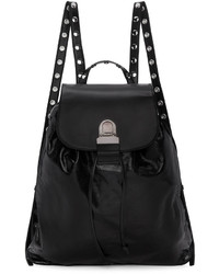 Женский черный кожаный рюкзак от Maison Margiela