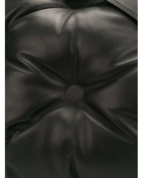Черный кожаный стеганый клатч от Maison Margiela