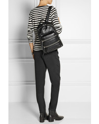 Женский черный кожаный стеганый рюкзак от Marc by Marc Jacobs