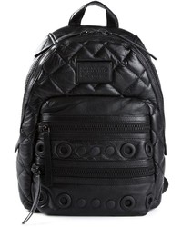 Женский черный кожаный стеганый рюкзак от Marc by Marc Jacobs
