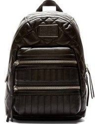Женский черный кожаный стеганый рюкзак от Marc by Marc Jacobs