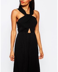 Черный комбинезон с вырезом от Shakuhachi