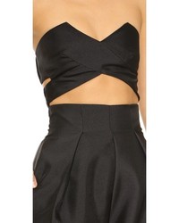 Черный комбинезон с вырезом от SOLACE London