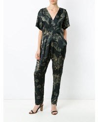 Черный комбинезон с принтом от Andrea Marques