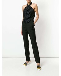 Черный комбинезон с рюшами от Givenchy