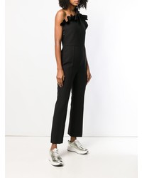 Черный комбинезон с рюшами от MSGM