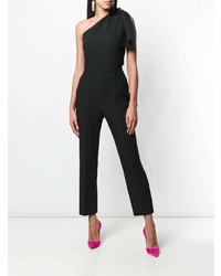 Черный комбинезон с рюшами от MSGM