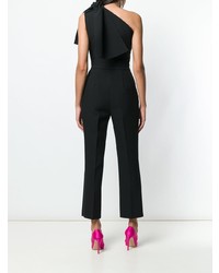 Черный комбинезон с рюшами от MSGM