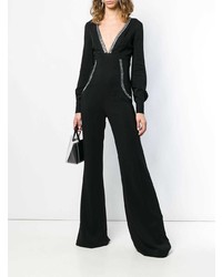 Черный комбинезон с украшением от Philipp Plein