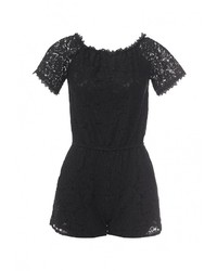 Черный комбинезон с шортами от By Swan