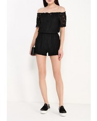 Черный комбинезон с шортами от By Swan