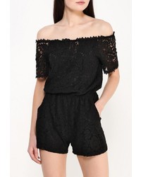 Черный комбинезон с шортами от By Swan