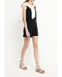 Черный комбинезон с шортами от EA7