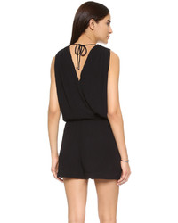 Черный комбинезон с шортами от Ella Moss