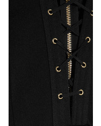 Черный комбинезон с шортами от Balmain