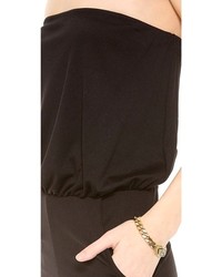 Черный комбинезон с шортами от Susana Monaco