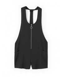 Черный комбинезон с шортами от Mango