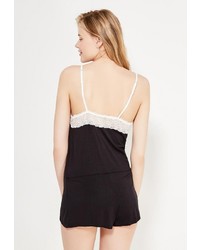 Черный комбинезон с шортами от Mango