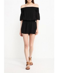 Черный комбинезон с шортами от Patrizia Pepe