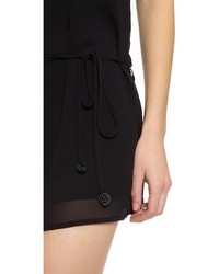 Черный комбинезон с шортами от One Teaspoon