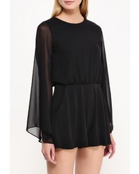 Черный комбинезон с шортами от Topshop