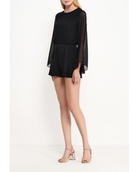 Черный комбинезон с шортами от Topshop