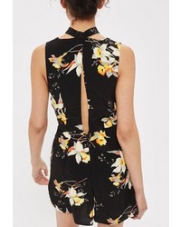 Черный комбинезон с шортами от Topshop