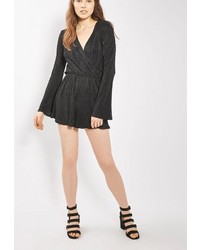 Черный комбинезон с шортами от Topshop