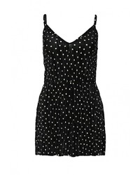 Черный комбинезон с шортами от Topshop