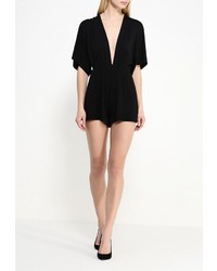 Черный комбинезон с шортами от Topshop