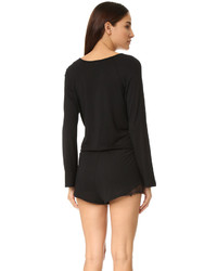 Черный комбинезон с шортами от Only Hearts