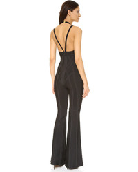 Черный комбинезон от Herve Leger