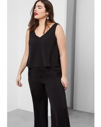 Черный комбинезон от Violeta BY MANGO